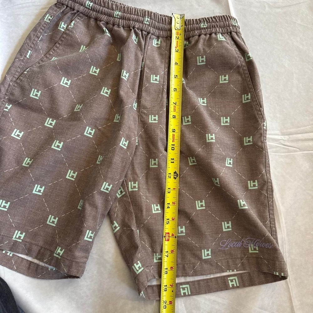 Local Heroes LH Monogram Brown Shorts Style AW22P0024 Size M - Picture 4 of 8